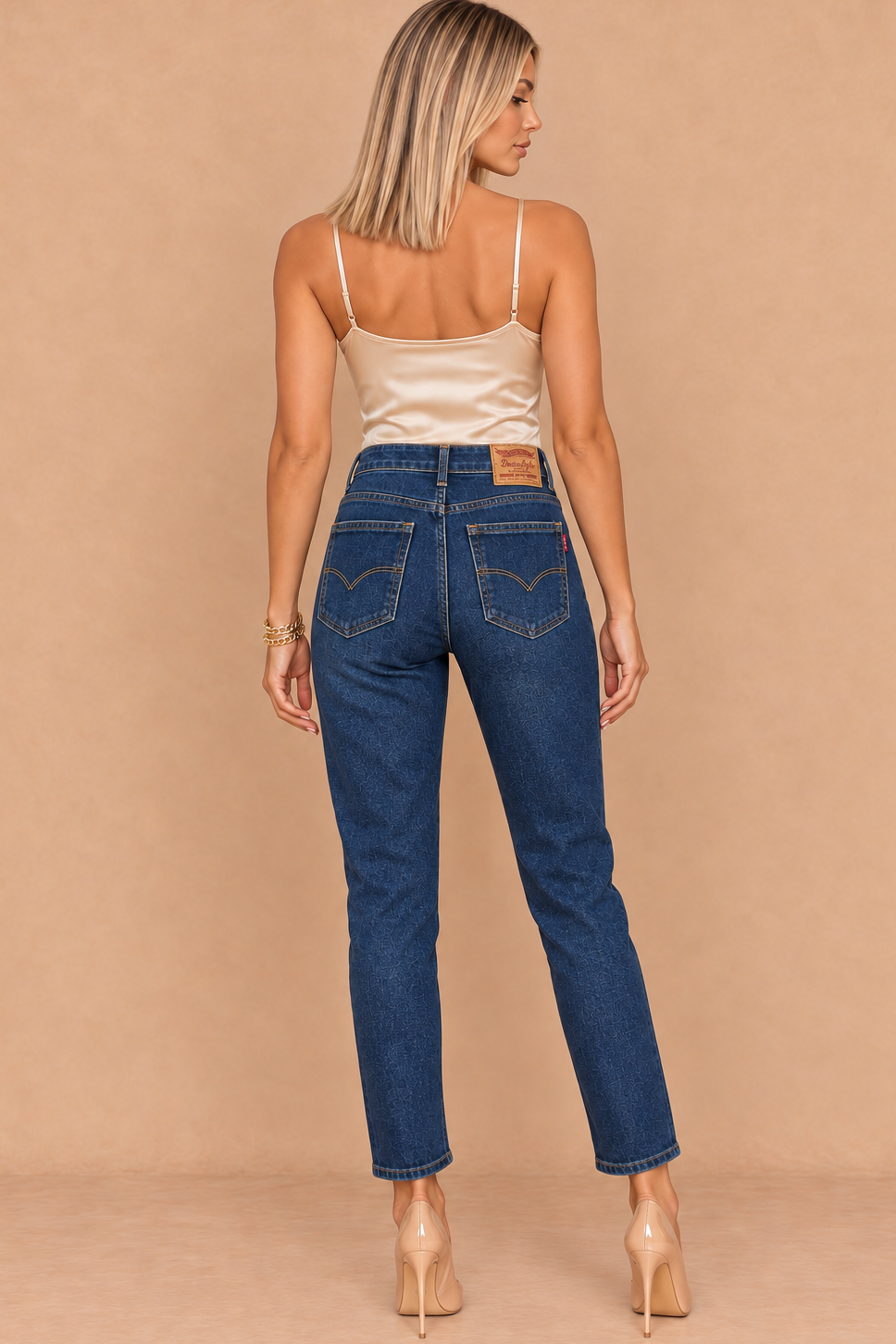 Benny Dark Blue Denim Mom Jeans
