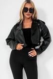 Bertha Black Faux Leather Jacket