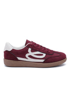 Bessy Burgundy Suedette Trainers