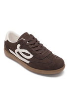 Bessy Chocolate Suedette Trainers