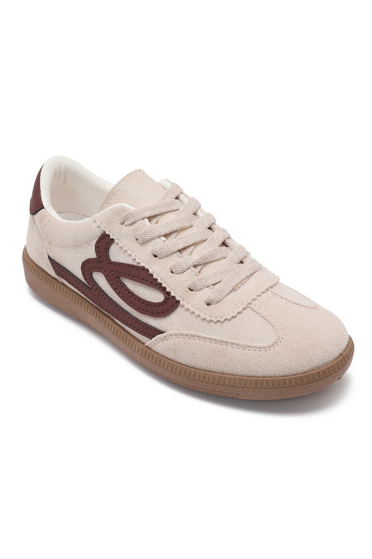Bessy Stone Suedette Trainers