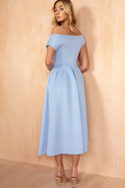 Betty Blue Asymmetric Midi Dress