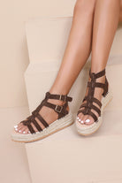 Bexley Chocolate Gladiator Sandals