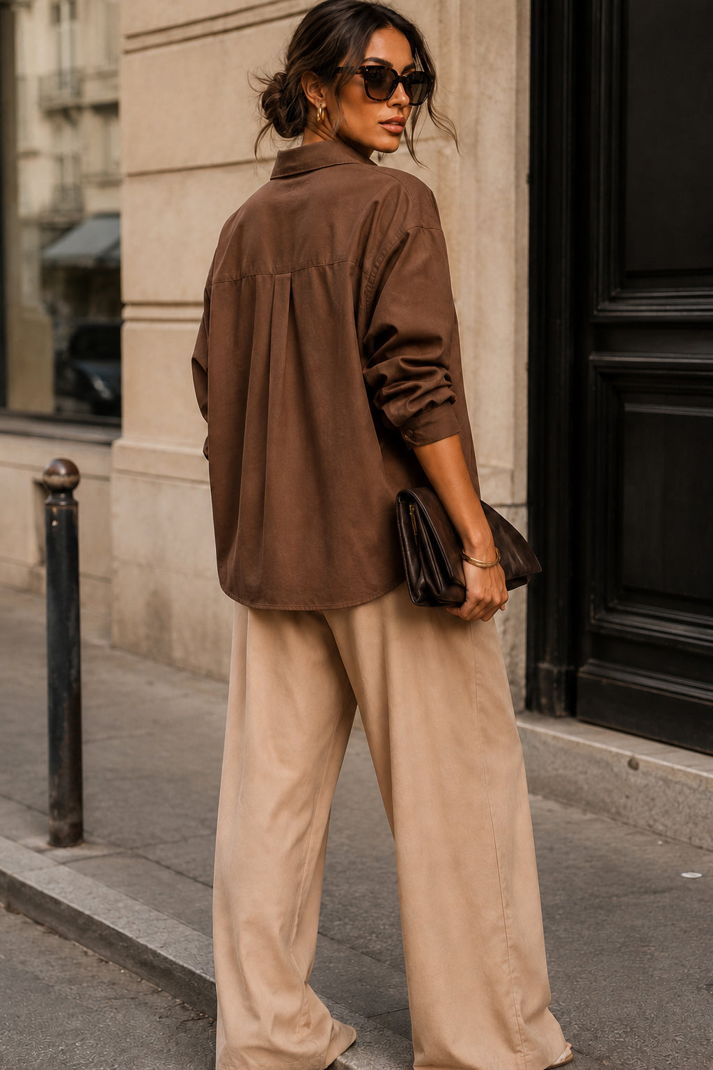 Blair Chocolate Cotton Shirt