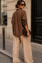 Blair Chocolate Cotton Shirt