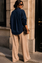 Blair Navy Cotton Shirt