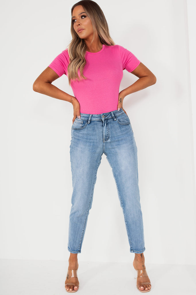 Blair Pink Short Sleeve Bodysuit
