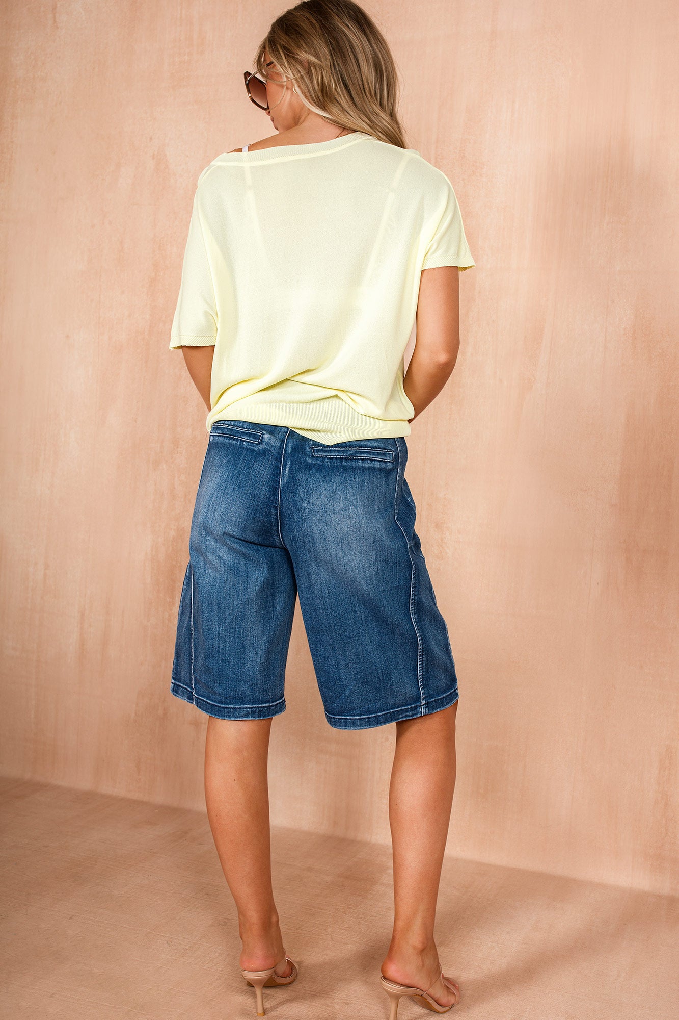 Blathnaid Dark Blue Bermuda Shorts