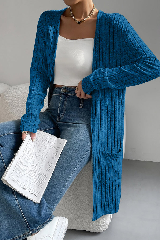 Braelyn Teal Open Front Cardigan