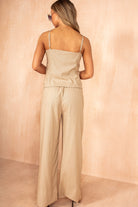 Braidy Camel Linen Co Ord