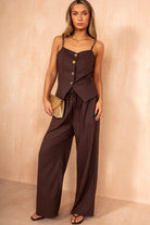 Braidy Chocolate Linen Co Ord