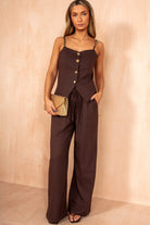 Braidy Chocolate Linen Co Ord