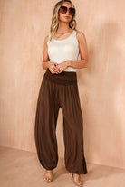 Brenna Stone Ribbed Vest Top