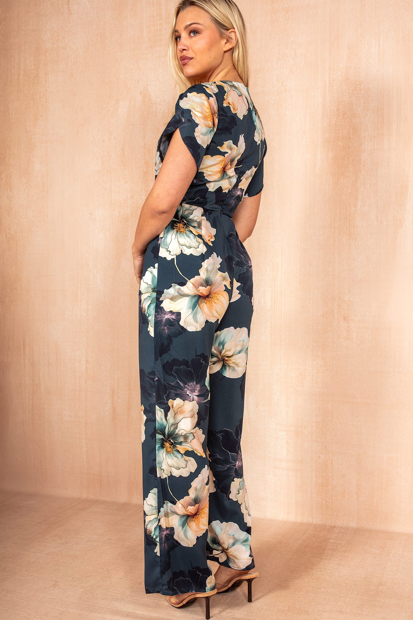 Bridget Navy Floral Jumpsuit