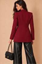 Brielle Burgundy Longline Blazer