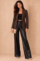 Brielle Chocolate Longline Blazer