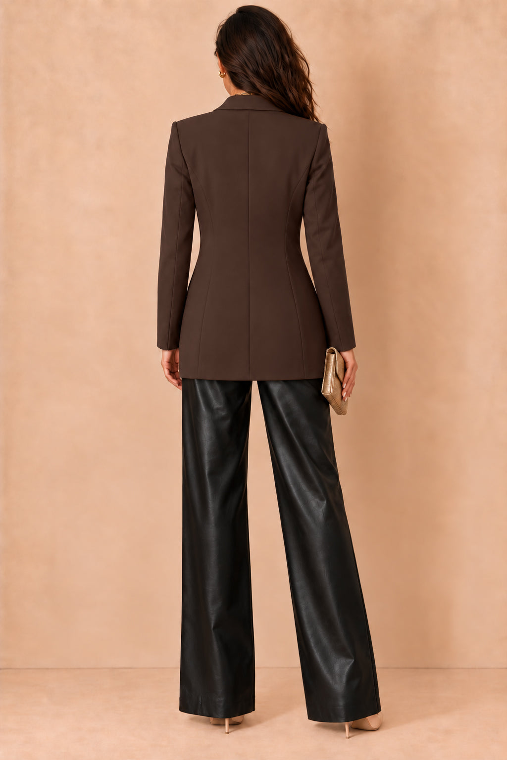 Brielle Chocolate Longline Blazer