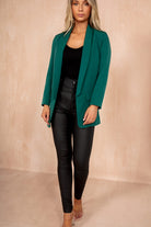 Brielle Emerald Green Longline Blazer