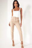 Brinley Stone Belted Cigarette Trousers