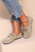 Brooke Stone Suedette Moccasins