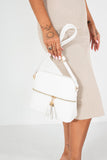 Brooklyn White Faux Leather Bag
