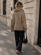 Cadence Camel Knit Scarf Jumper Set