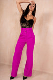 Calista Purple Paperbag Trousers