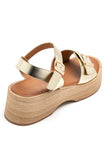 Cameron Gold Buckle Sandals
