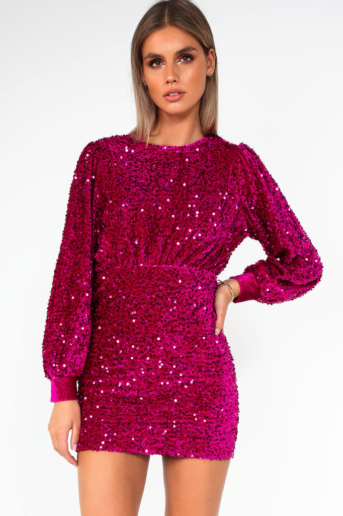 Camille Berry Sequin Dress