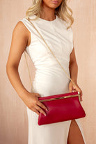 Camryn Cherry Red Detachable Chain Bag