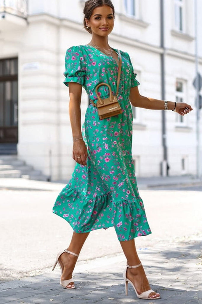 Ronnie Green Floral Midi Dress