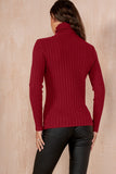 Carrie Burgundy Ribbed Top