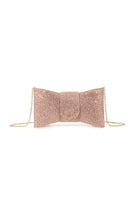 Castor Rose Gold Diamante Bow Detachable Chain Bag
