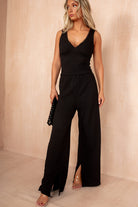 Catalina Black Textured Co Ord