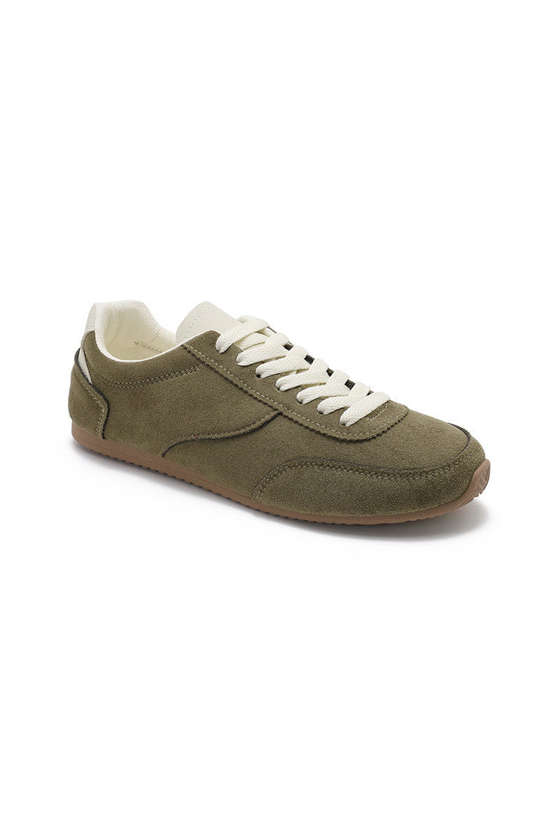 Cazz Khaki Suedette Trainers