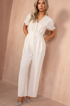 Ceala Stone Puff Sleeve Jumpsuit