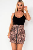 Celeste Leopard Print Skirt