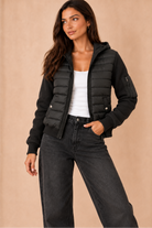 Chandler Black Padded Quilted Jacket