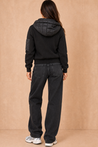 Chandler Black Padded Quilted Jacket