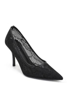 Charley Black Lace Court Heels