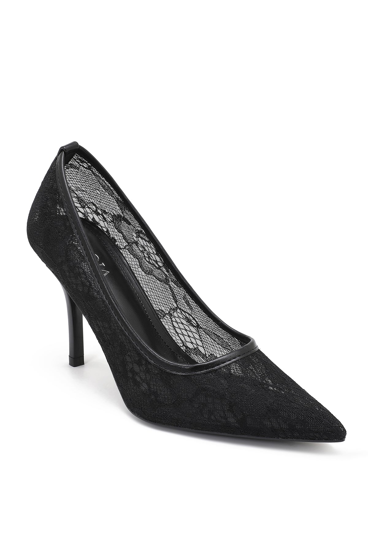 Charley Black Lace Court Heels