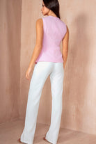 Ciara Pink Asymmetric Button Waistcoat