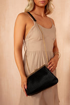Claudia Black PU Detachable Chain Bag