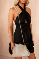 Claudia Stone PU Detachable Chain Bag