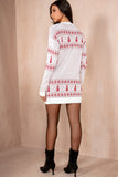 Comet Cream Festive Knit Dress