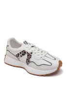 Cora Leopard Print PU Chunky Trainers