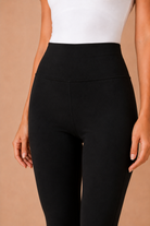 Coraline Black Capri Leggings
