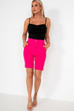 Dahlia Hot Pink High Waist Shorts