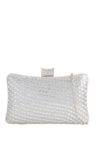Danielle Silver Diamante Detachable Chain Bag