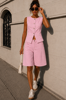 Danita Pink Cotton Co Ord